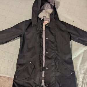 Back Country Foursquare Outerwear Black Hooded Jacket
